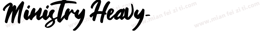 Ministry Heavy字体转换